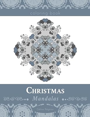 Christmas mandalas coloring book