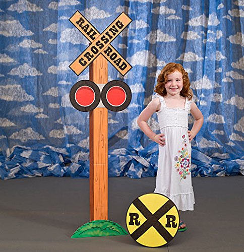 Algopix Similar Product 12 - Railroad Crossing Standee Train Party