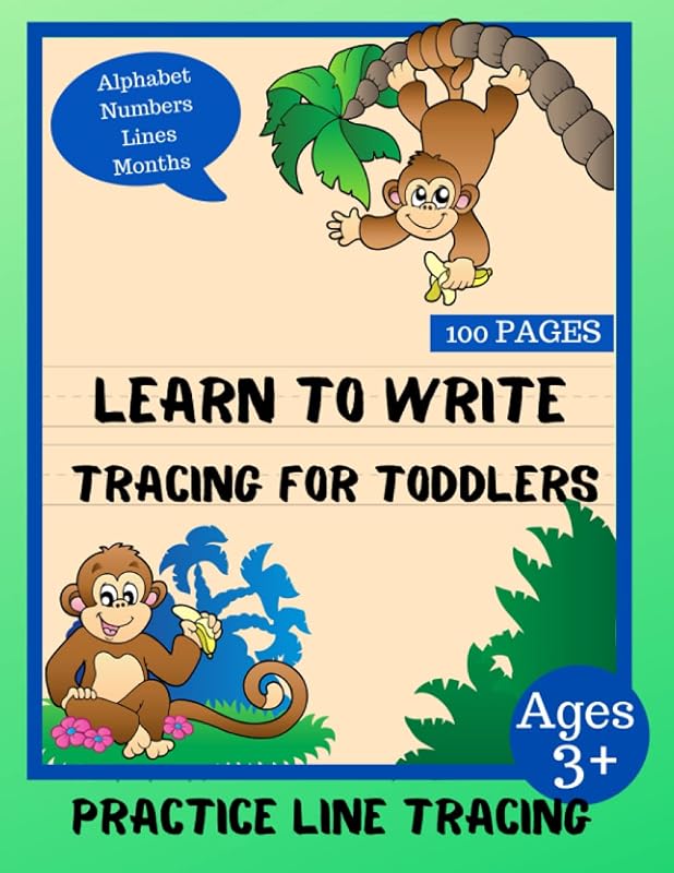 Learn to Write Tracing for Toddlers: Beginner Tracing for Toddlers Practice Lines, Curves and Shapes Tracing Practice Pen Control Tracing A-Z Letters Numbers and More by Kasha Cory