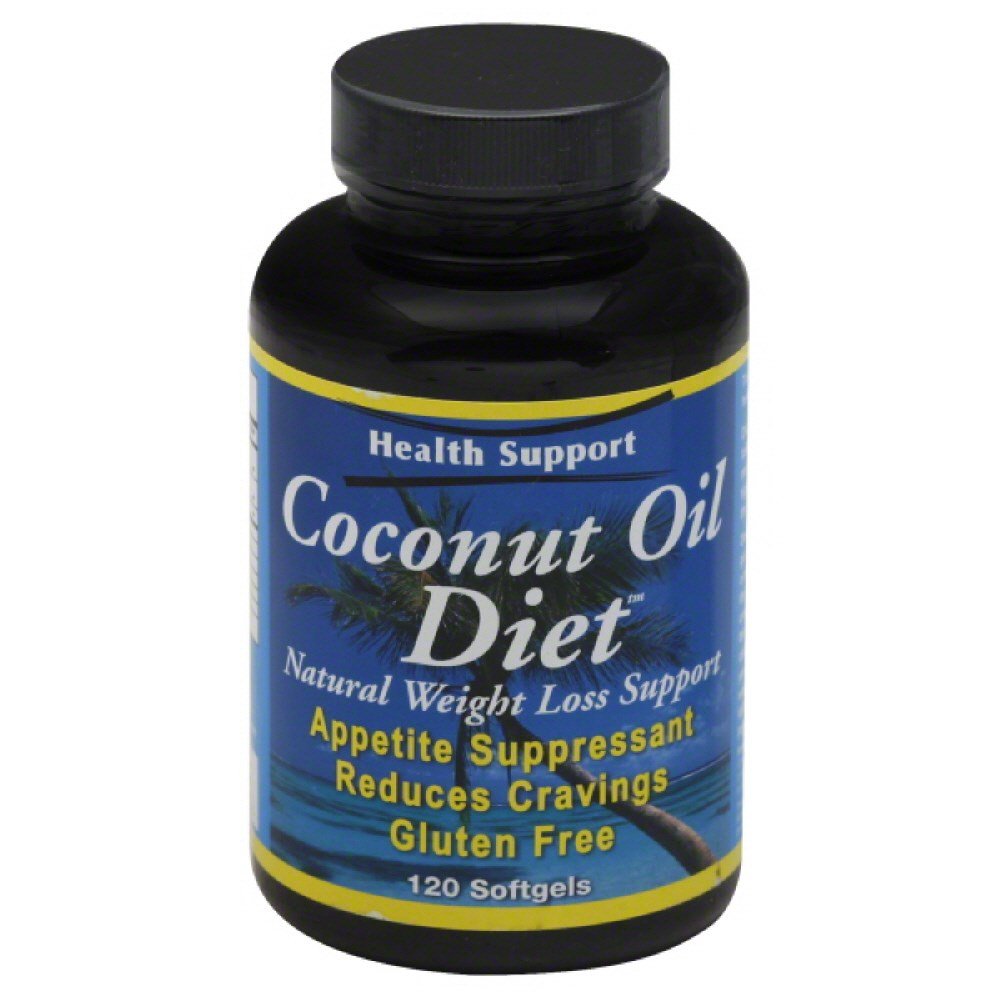 

Coconut Oil By Health Support - 120 Softgels, 6 pack