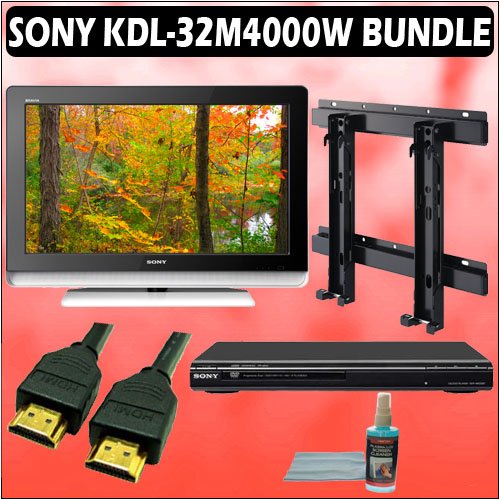 Sony Bravia MSeries KDL32M4000/W 32inch 720P LCD HDTV (White) + Sony