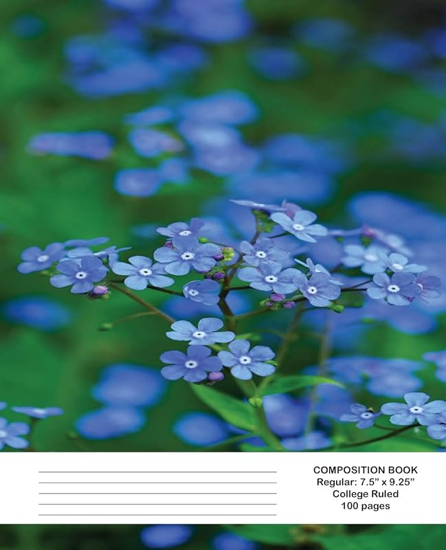 Composition Book: Forget Me Not by Norman Hill