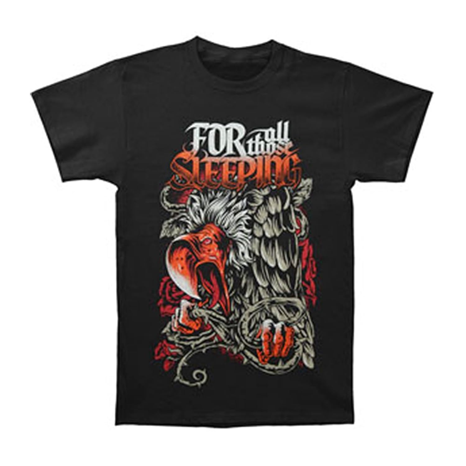 

For All Those Sleeping Men's Vulture T-shirt Black