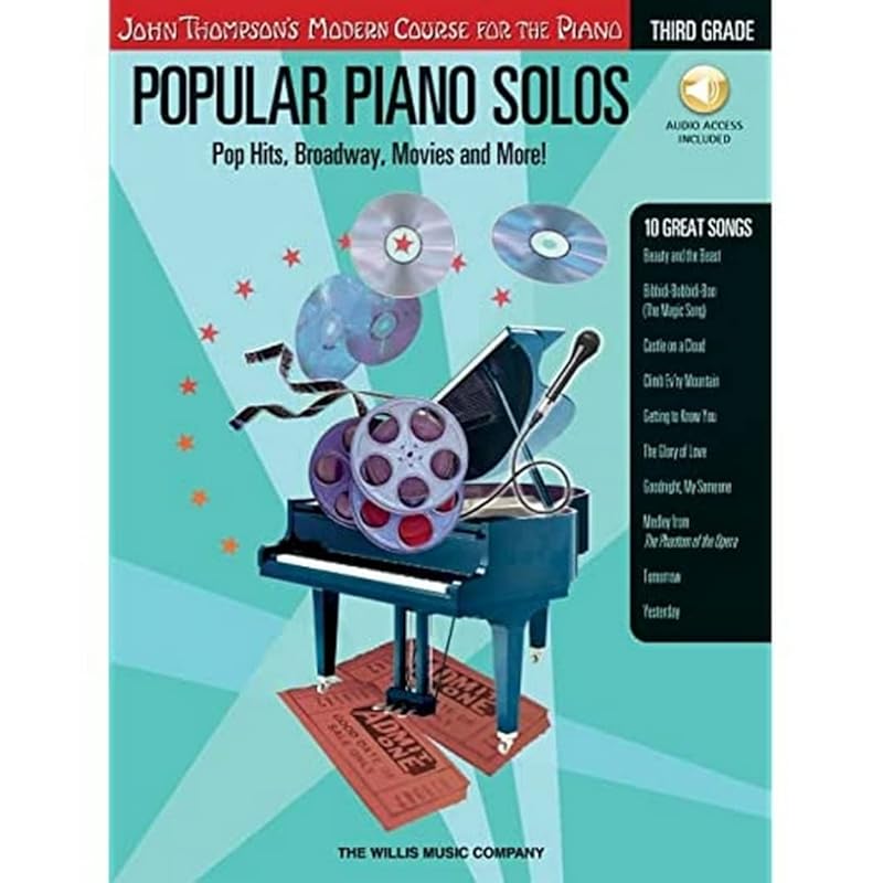 Popular Piano Solos - Third Grade Book/Online Audio (John Thompson's Modern Course for the Piano) by Glenda Austin