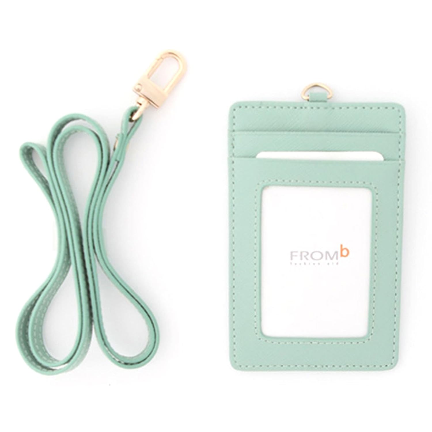

Leather Slim Credit Card Holder Id Card Case Holder Useful Purse with Neck Strap