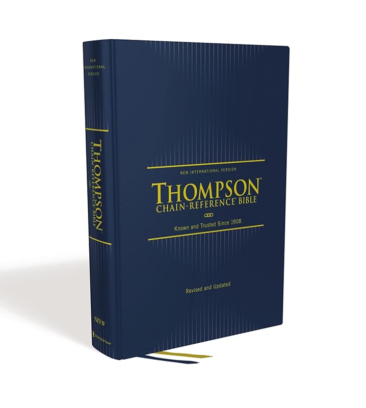NIV, Thompson Chain-Reference Bible, Hardcover, Navy, Red Letter, Comfort Print by Zondervan