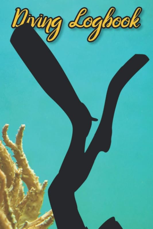 Diving Logbook: Scuba Logbook 6x11 inches 120 pages for divers to log dives/great gift for your favorite diver/cover diver and coral by Square Root of Squid Publishing