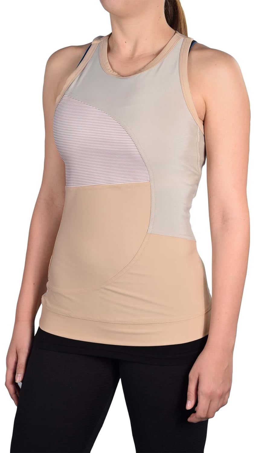 

Adidas Women's Stella McCartney Studio Perforated Tank Top-Beige/Cream