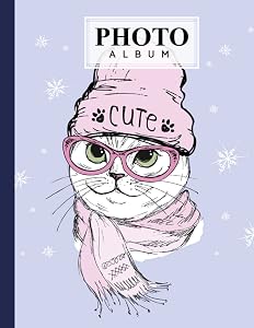 Photo Album: Cute Cat Album, Large Photo Albums with Writing Space Memo, Extra Large Capacity Picture Album, Family, Baby, Wedding, Travel Photo Book, 120 Pages, Size 8.5" x 11" by Alois Schreiner by Alois Schreiner