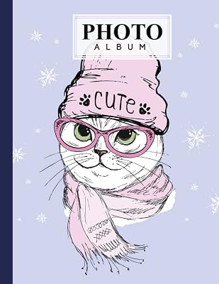 Photo Album: Cute Cat Album, Large Photo Albums with Writing Space Memo, Extra Large Capacity Picture Album, Family, Baby, Wedding, Travel Photo Book, 120 Pages, Size 8.5" x 11" by Alois Schreiner