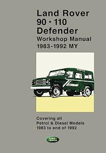 LAND ROVER 90 . 110 Defender 1983-1992 Workshop Manual: Part no. SLR621ENWM, SLR 621 EN WS 1 and SLR 621 EN WS 2. (Official Workshop Manuals)