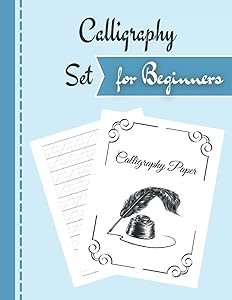 Calligraphy Set for Beginners: Modern Calligraphy Practice Sheets - 120 sheet pad by Haron Emilou