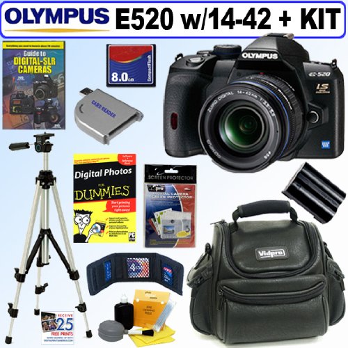 Olympus Evolt E520 10MP Digital SLR Camera with Image Stabilization w
