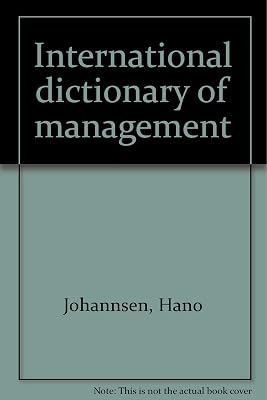 International dictionary of management