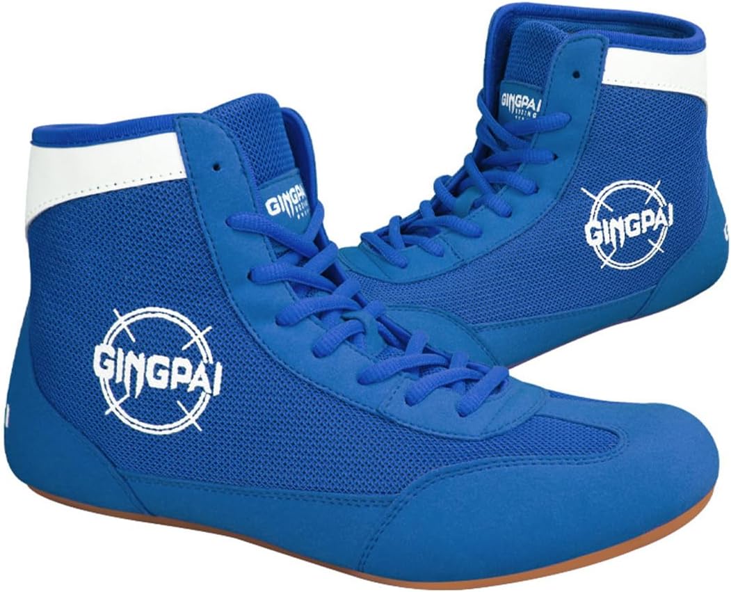 Sapatos de luta respiráveis, leves, para treino de boxe, tênis de kickboxing em mesh para adultos e jovens, vários tamanhos._voghion.com
