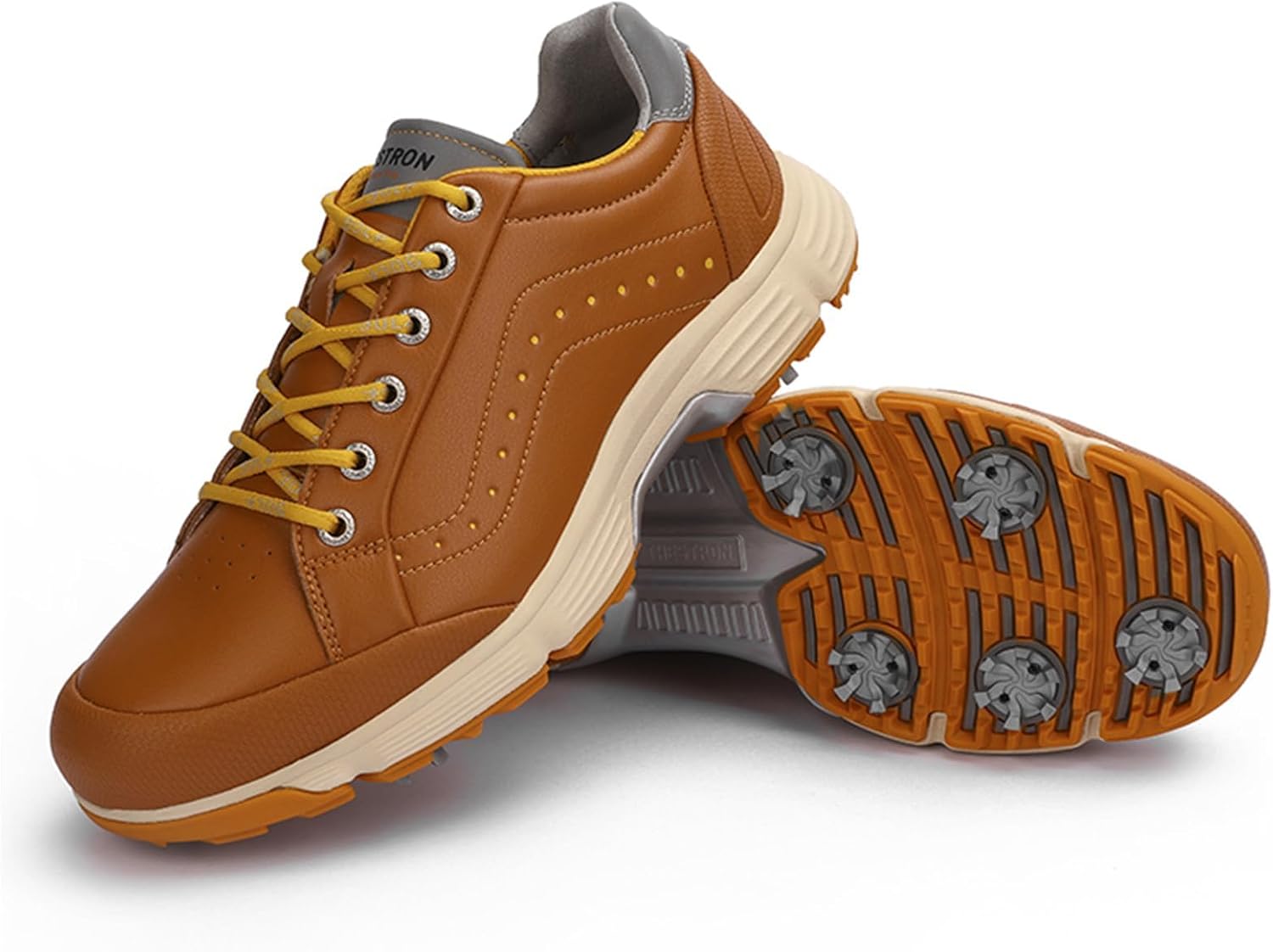 Scarpe da golf uomo con tacchetti sneakers professionali grip_voghion.com