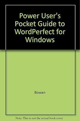 Power Users Pocket Guide to Wordperfect for Windows