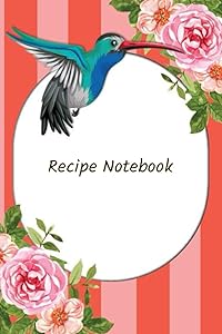 Hummingbird Blank Recipe Book with Index by Lady Liliana