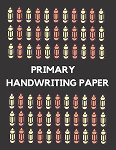 PRIMARY HANDWRITING PAPER: Kindergarten / Nursery School writing paper for ABC kids with lines: 99 Blank handwriting practice paper with dotted lines for kids learning to write. by zz loloshoo