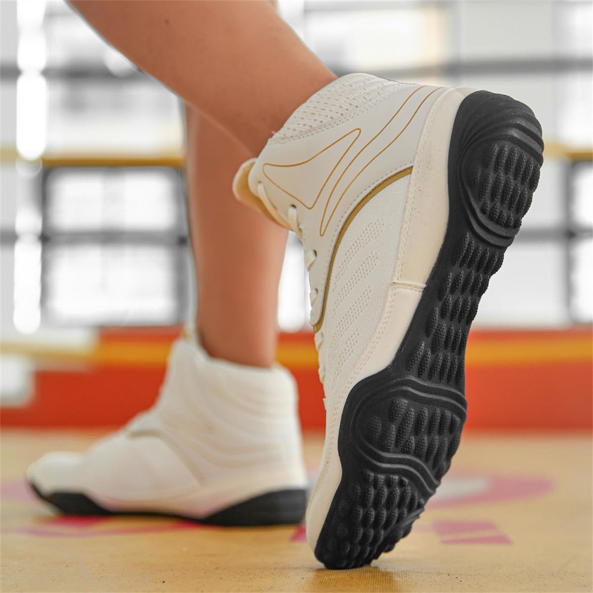 Unisex's Boxing Shoes Boxing Wrestling Footwear Breathable Comfort Breathable Kickboxing Boots Non-Slip Youth Sports Trainers_vogvips.com