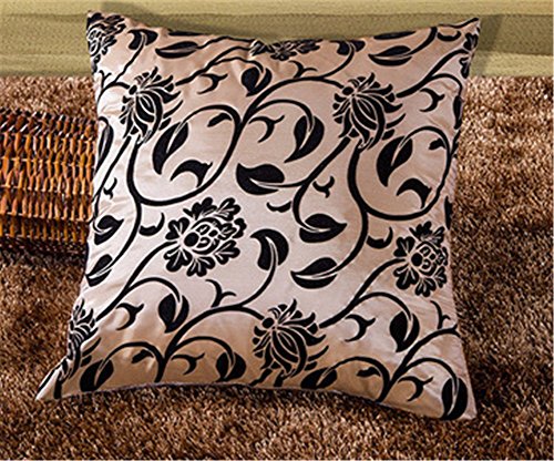 

Coffee Damask Pillow Cases Cushion Covers