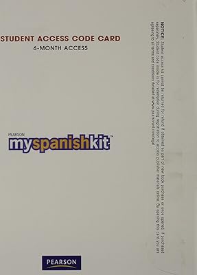 MySpanishLab Student Access Code Card (Spanish Edition)