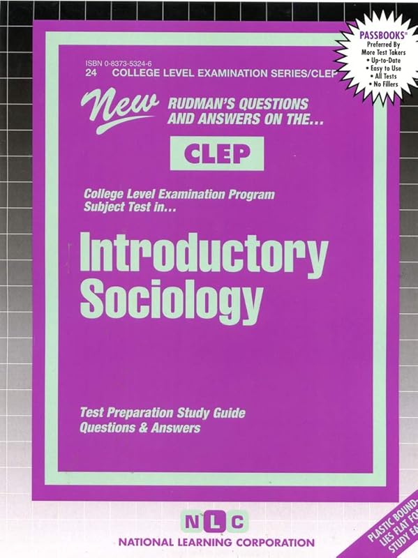INTRODUCTORY SOCIOLOGY (College Level Examination Series) (Passbooks) (COLLEGE LEVEL EXAMINATION SERIES (CLEP)) by National Learning Corporation