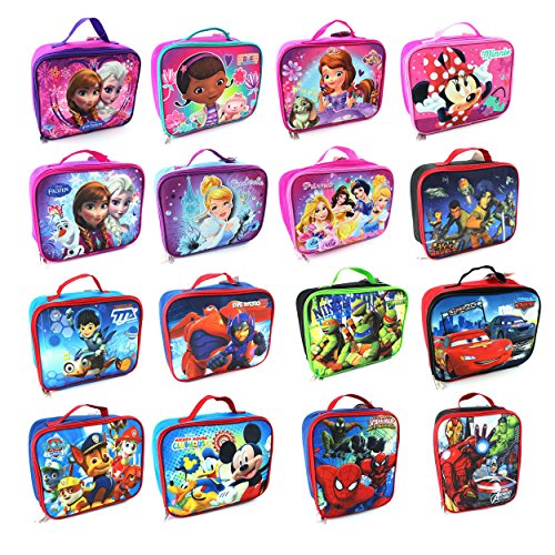 Disney Nickelodeon Marvel Character Soft Lunch Box