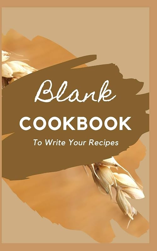 Blank CookBook To Write Your Recipes by Kohathite