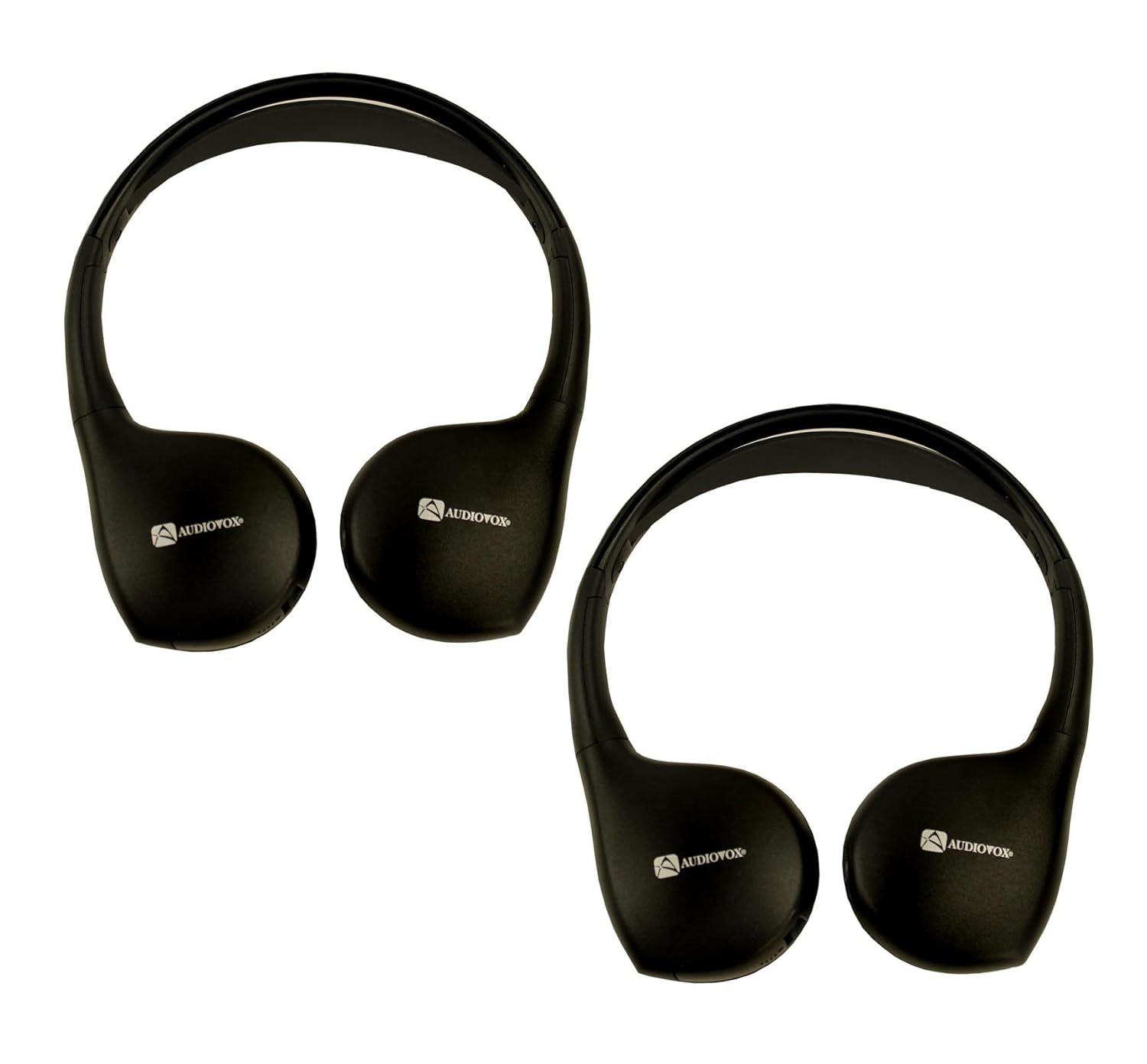 

2 Pairs Audiovox Ir1cff Fold Flat Wireless Automotive Infrared Stereo Headphones
