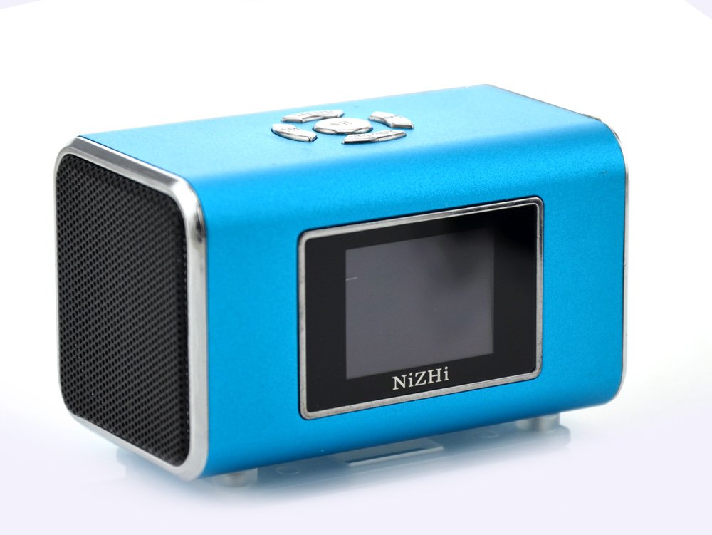 

E-More® Mini Portable Great Outdoor Digital Music MP3/4 Player Micro SD/TF USB Disk Speaker Voice Box Supporting FM Radio Alarm Clock Calendar