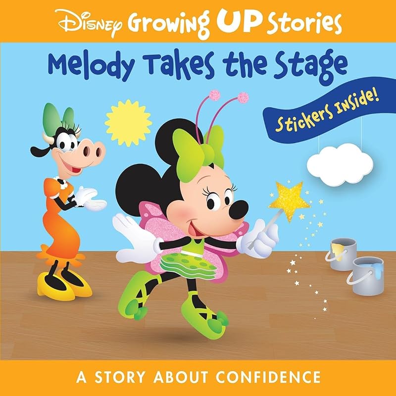 Disney Growing Up Stories with Minnie Mouse – Melody Takes the Stage, a Story About Confidence - Stickers Included! - PI Kids by PI Kids