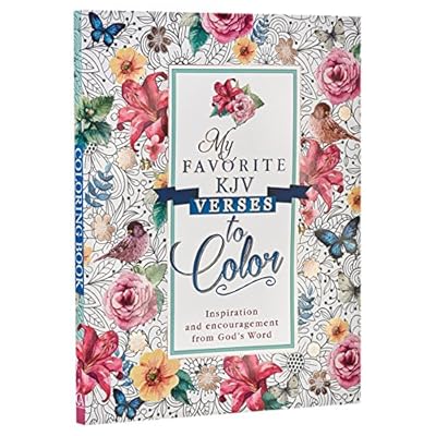 "My Favorite KJV Verses to Color" Inspirational Adult Coloring Book