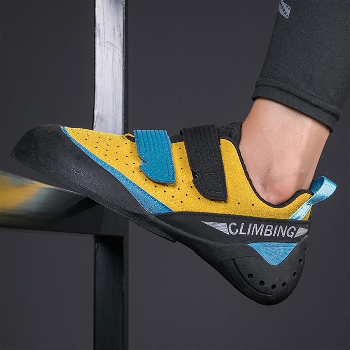 Kids Teenagers Beginner Rock Climbing Shoes For Sport & Gym, Ladies Lightweight Breathable Mesh Indoor Bouldering Shoes_vogvips.com