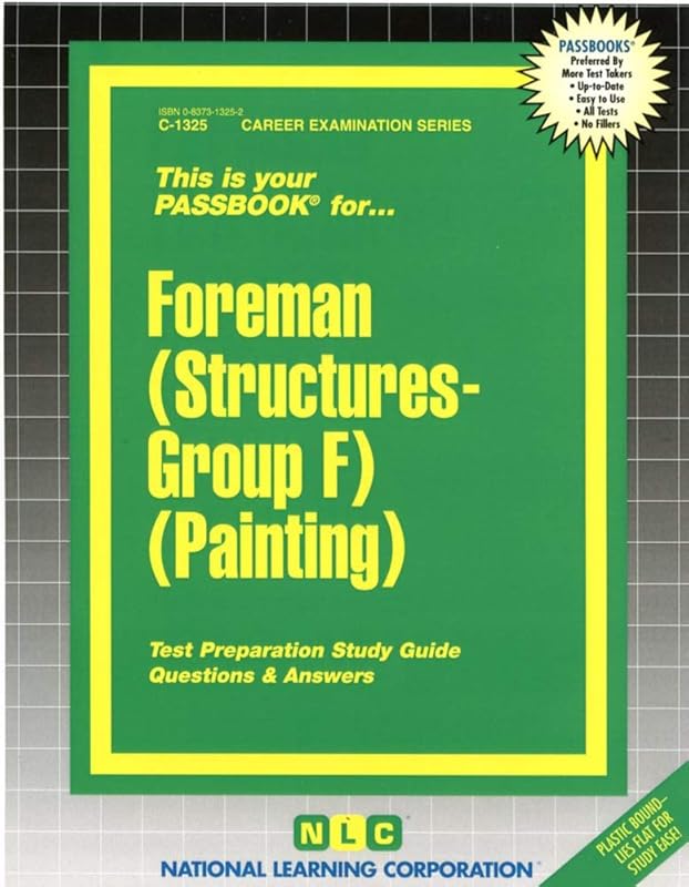 Foreman (Structures-Group F) (Painting)(Passbooks) (Career Examination Series) by National Learning Corporation