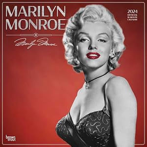 Marilyn Monroe OFFICIAL | 2024 12 x 24 Inch Monthly Square Wall Calendar | Foil Stamped Cover | BrownTrout | USA American Actress Celebrity by BrownTrout Publishers Inc.