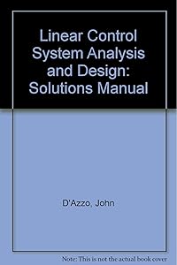 Linear Control System Analysis and Design