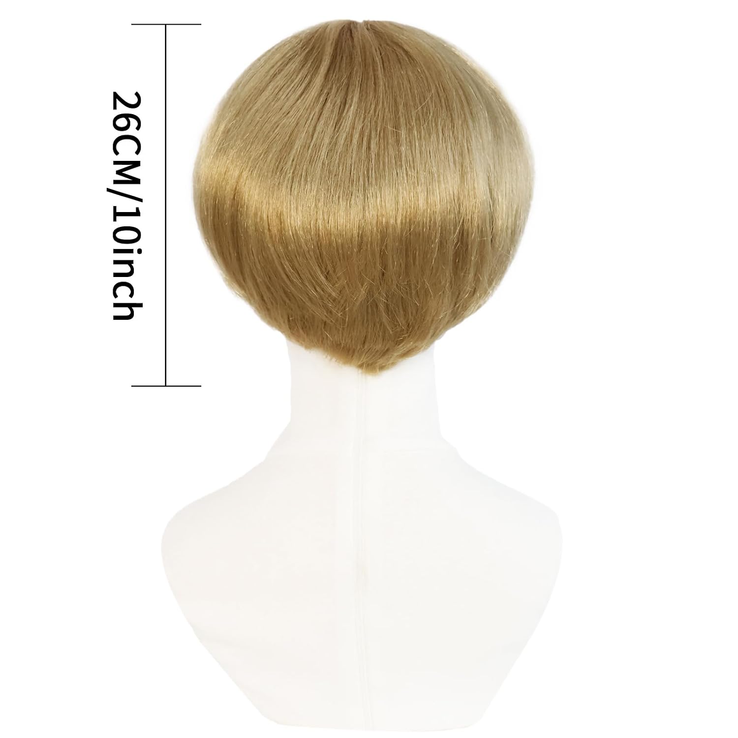 Short Blonde Bob Wig With Bangs Mushroom Wigs For Men 60s 70s Bowl Cut Wigs For Women Men Blond Bob For Cosplay Funny Wig For Party Outfit Anime_voghion.com