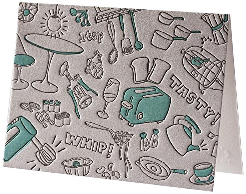 Algopix Similar Product 3 - Kitchenette Letterpress Thank You Notes