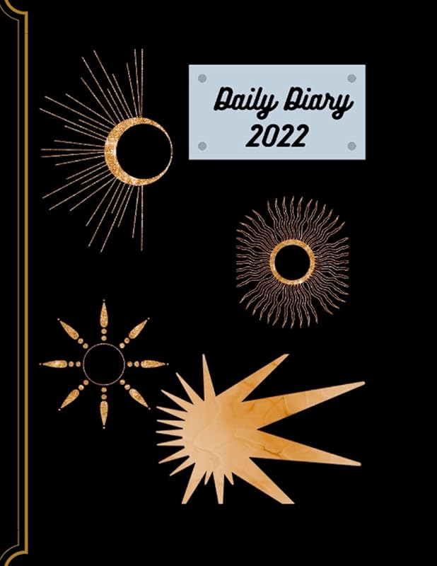 Daily Diary 2022: Daily Diary 2022 ,120 pages Boho style diary. by Him She