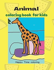 Animal coloring books for kids: Playful, Fun and Easy Mandalas Coloring Pages for Beginners, Boys and Girls for Relaxation (Happy Time coloring) by Happy Time Coloring
