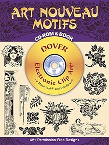 Art Nouveau Motifs CD-ROM and Book (Dover Electronic Clip Art)