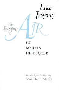 The Forgetting of Air in Martin Heidegger (Constructs Series) by Luce Irigaray