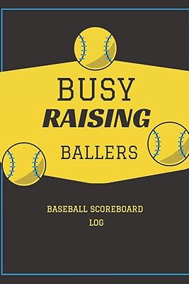Baseball Scorebook for Kids: Busy Rasing Ballers Cover - Baseball ScorekeeperBook for Baseball