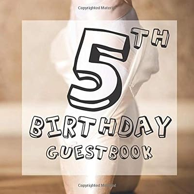 5th Birthday Guestbook: Cute Ballet Ballerina Dancer Themed - Fifth Party Children Toddler Event Celebration Keepsake Book - Family Friend Sign in ... W/ Gift Recorder Tracker Log & Picture Space