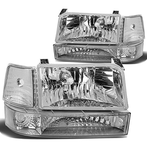 Ford F-150 Bronco Replacement Headlight Lamp Assembly (Chrome Housing) - 5 Gen