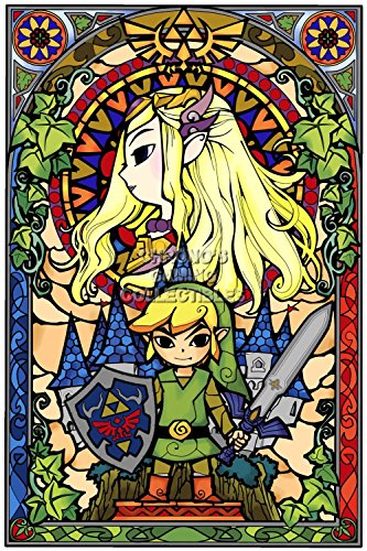 CGC Huge Poster - Legend of Zelda Stained Glass Art - ZEL050 (24