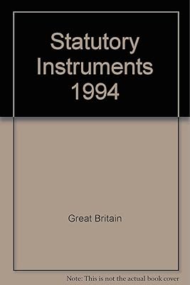 Statutory Instruments - Sections 1-3, 1st January-30th April 1994
