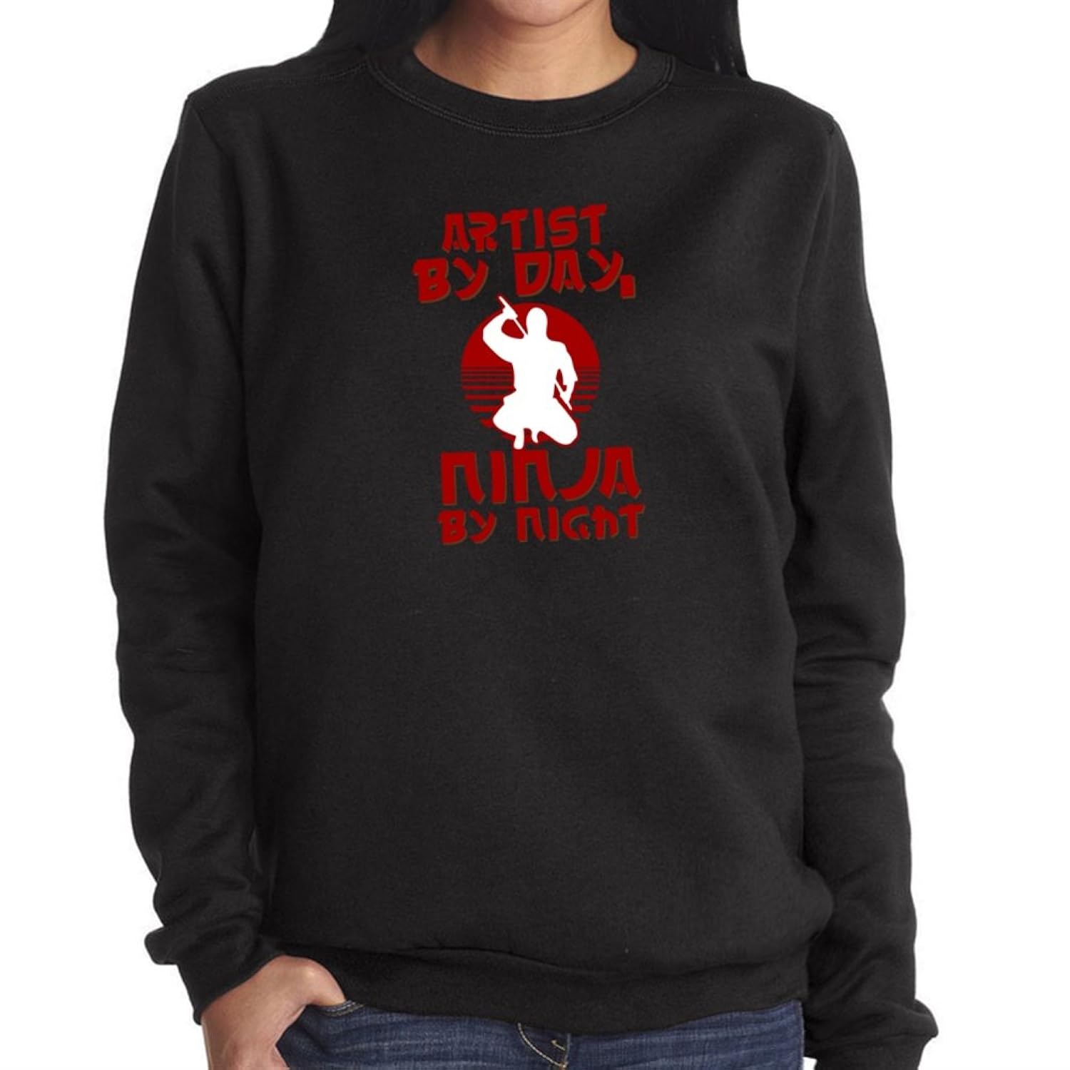 

Artist by day, ninja by night Womens Sweatshirt