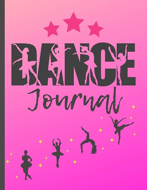 Dance Journal: Dance Students and Performers / Teacher / Instructor Appreciation Gift / Composition College Ruled Pages Featuring Silhouette ... / Ballet Themed Writing Thank You Present by Abbey Lane Journals